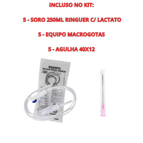 Soro Ringer Lactato JP Farma 250ml - 5 Kit